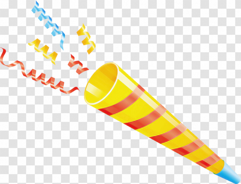 Yellow Line Cone Transparent PNG