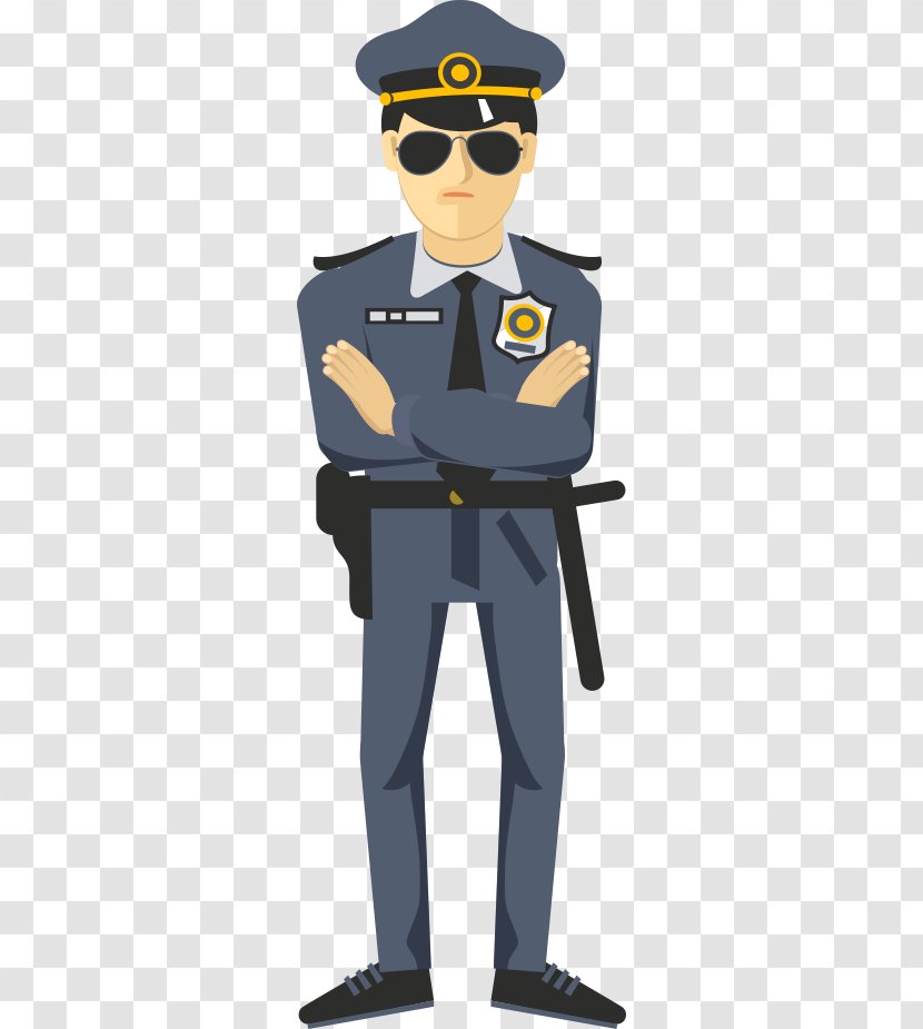 Police Officer Icon - Badge - Cartoon Transparent PNG