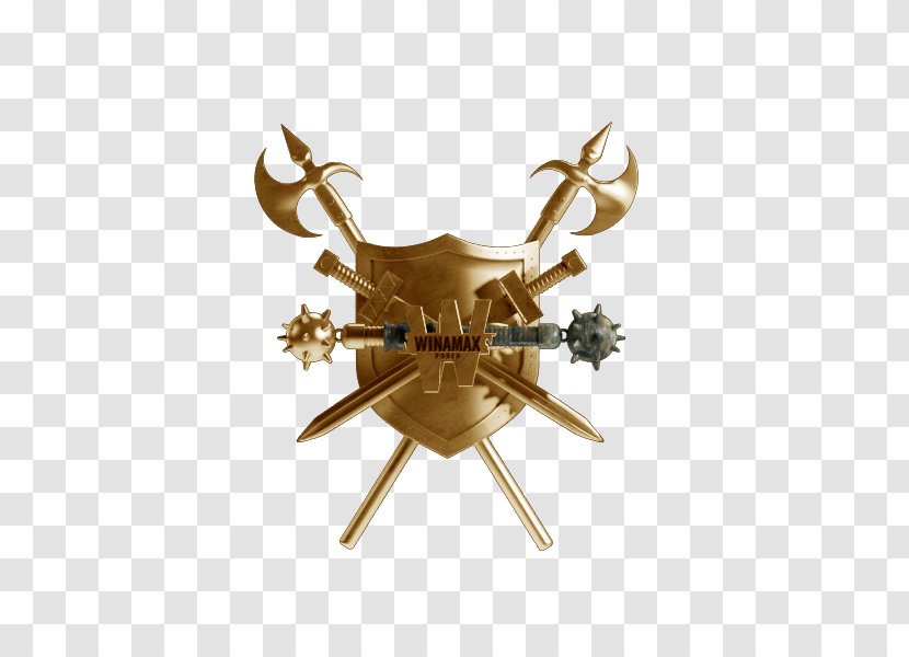 Deer Antler 01504 - Brass Transparent PNG