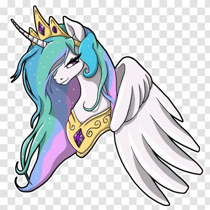 Clip Art Princess Celestia Pony Illustration Digital - Frame - Painting Transparent PNG