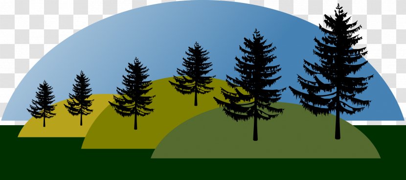 Landscape Clip Art - Fir - Mountains Transparent PNG