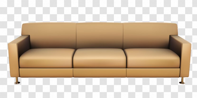 Couch Furniture Living Room - Loveseat - 3D Sofa Transparent PNG