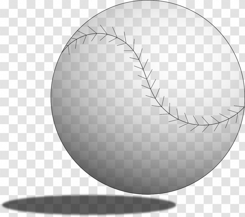 Baseball Clip Art - Black And White Transparent PNG