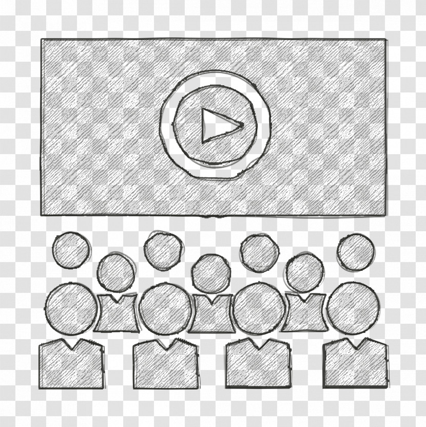 Class Icon Academic 2 Icon Movie Projection To Class Students Icon Transparent PNG