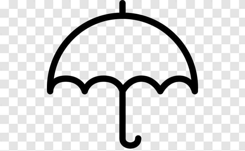 Umbrella Rain Insurance Service - Black And White Transparent PNG