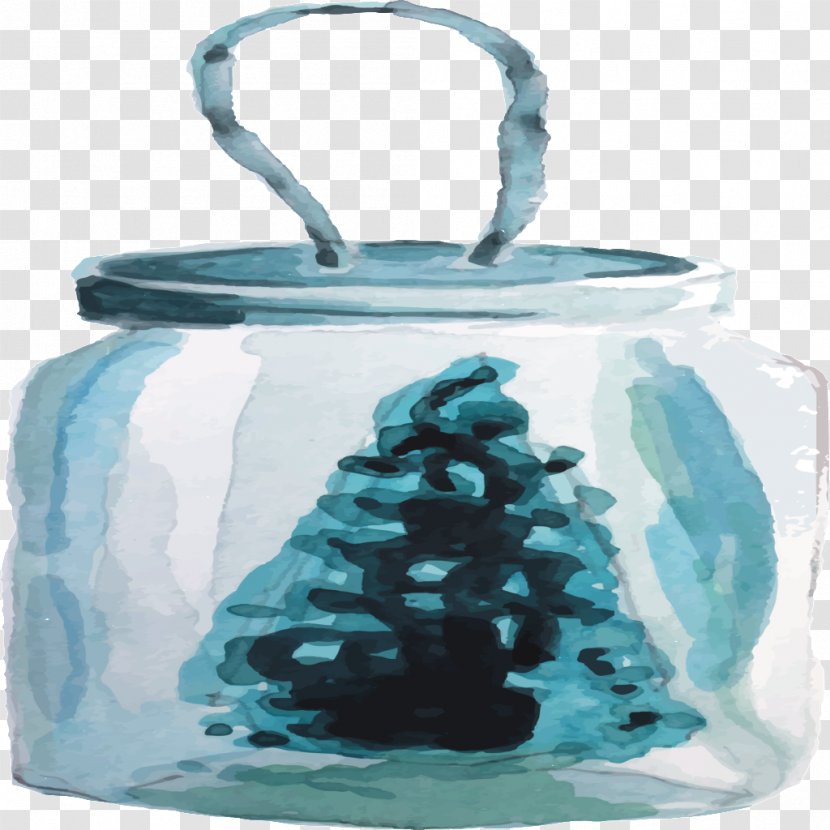 Watercolor Background - Paint - Candle Holder Teal Transparent PNG