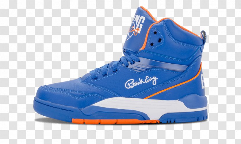 orange and blue nike high tops