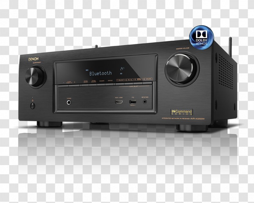 AV Receiver Denon AVR-X3300W Audio Home Theater Systems - 51 Surround Sound Transparent PNG
