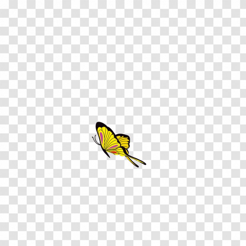 Butterfly Yellow Wing Insect Clip Art - Membrane Transparent PNG