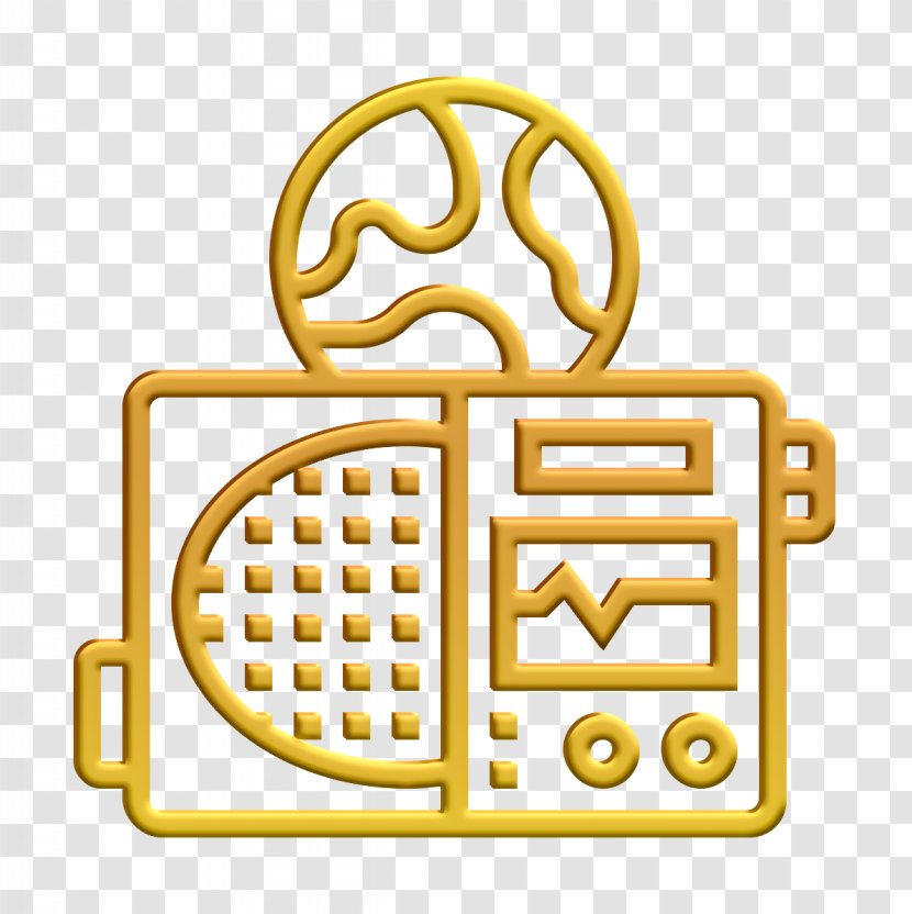 Audio Icon Broadcast Listen - Yellow - Symbol Transparent PNG