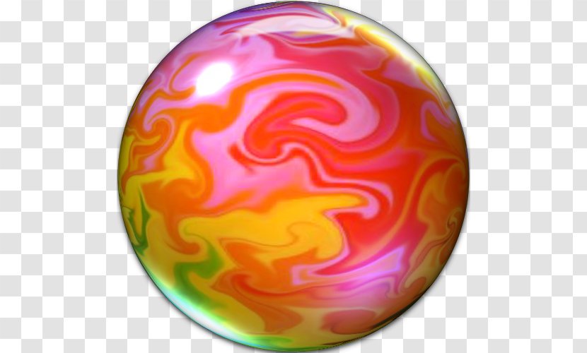Sphere - Orange - Paint Swirl Transparent PNG