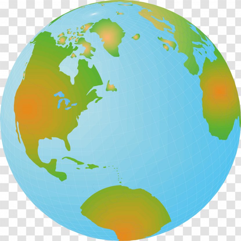 United States Central America Europe - Americas - Globe Transparent PNG
