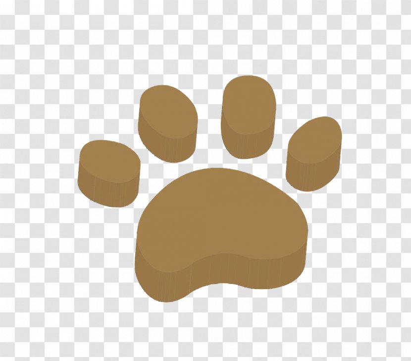 Dog Cat Pet Sitting Paw - Stereo Brown Claw Transparent PNG