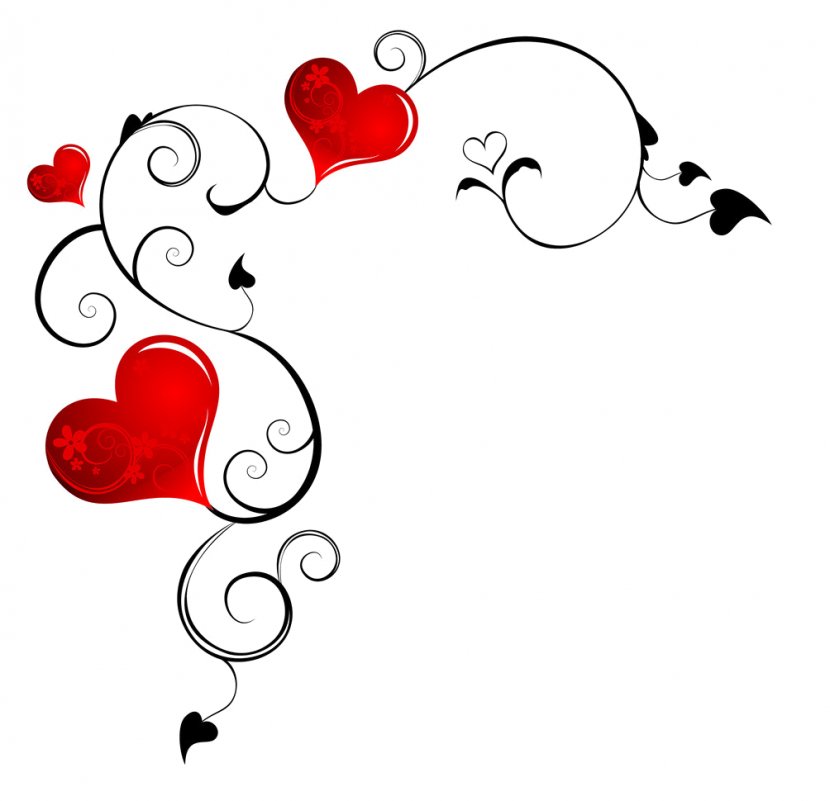 Clip Art Image Illustration Heart Love - Silhouette - Boule En Marbre Transparent PNG