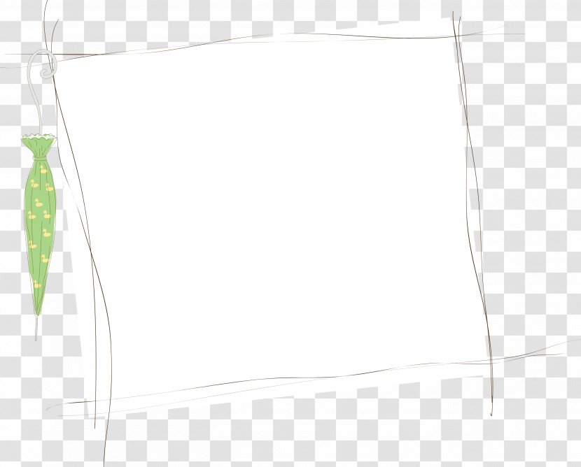 White Textile Pattern - Umbrella Border Transparent PNG