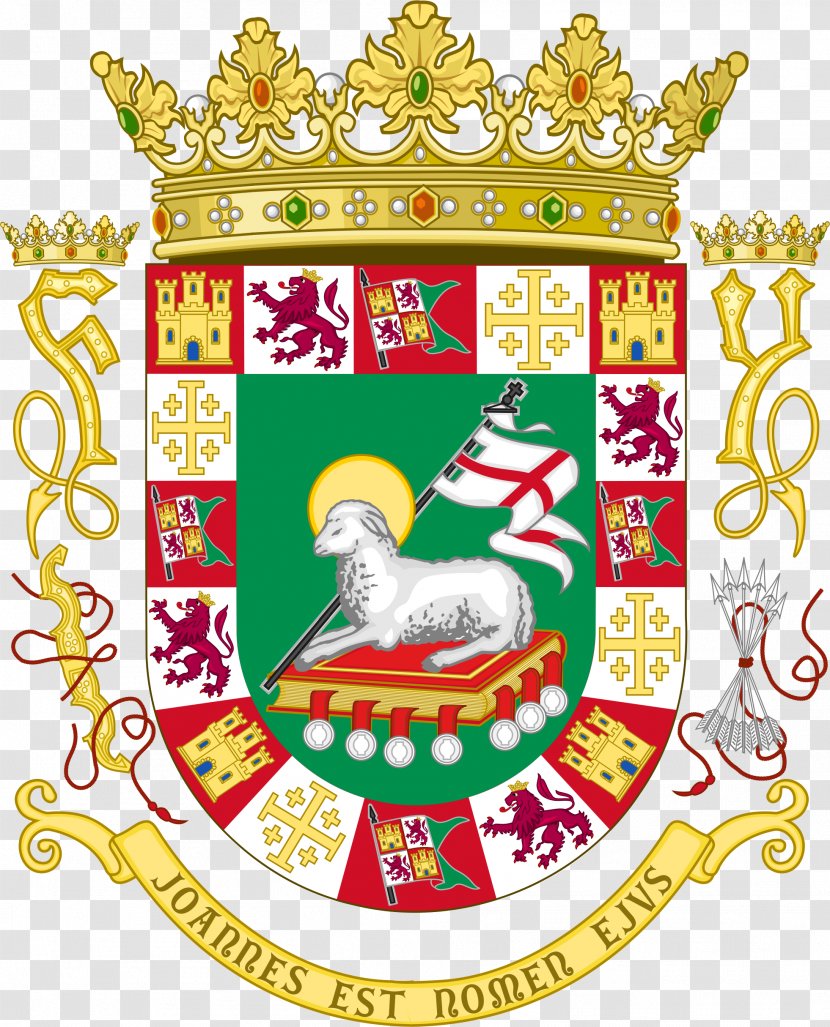Coat Of Arms Puerto Rico Crest Spain - United States Transparent PNG