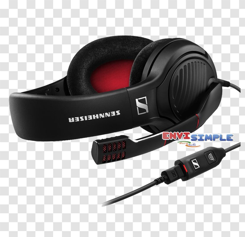 Sennheiser PC 373D Headset Headphones 7.1 Surround Sound - Dolby Laboratories Transparent PNG