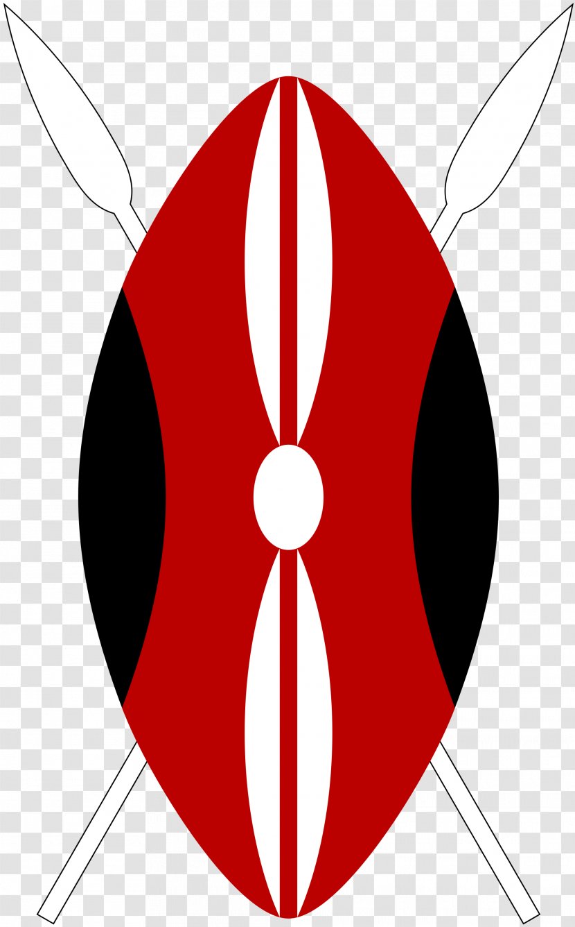 Flag Of Kenya T-shirt Shield - Logo - Spear Transparent PNG
