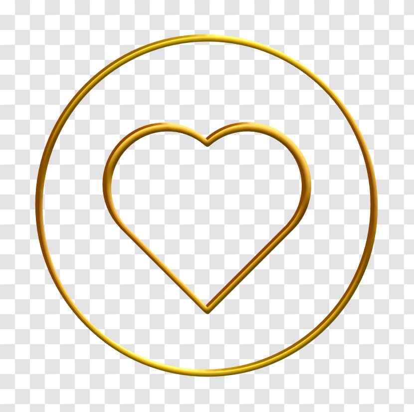 Bookmark Icon Favorite Heart - Symbol Yellow Transparent PNG