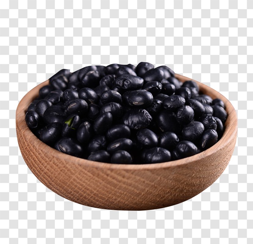 Black Turtle Bean Food Five Grains Soybean - Superfood - A Bowl Of Beans Transparent PNG