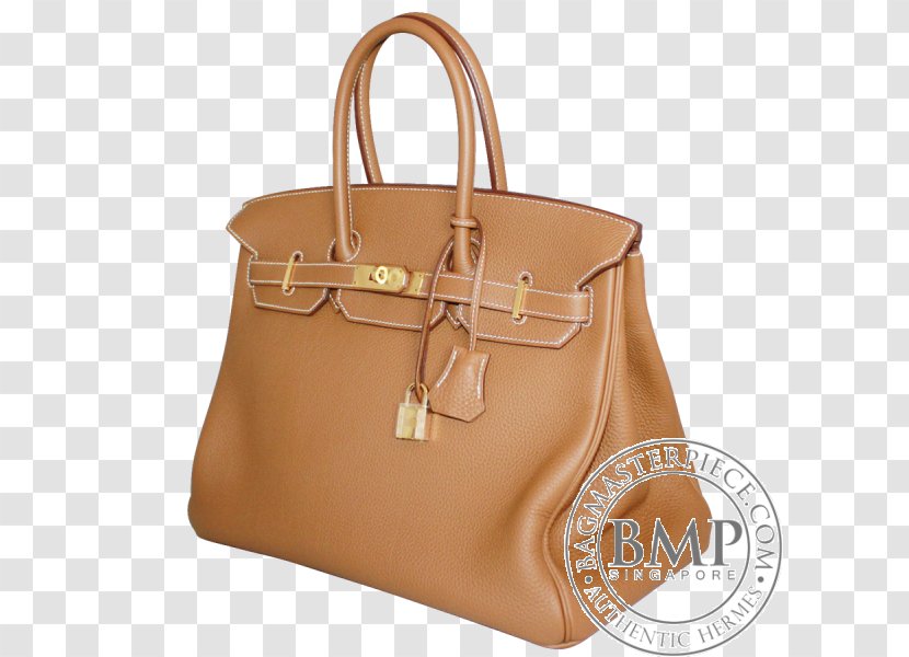 Tote Bag Birkin Leather Hermès Handbag - Caramel Color - Cognac Transparent PNG