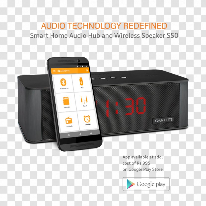 Wireless Speaker Loudspeaker Amkette Mobile Phones Headphones - Electronic Device Transparent PNG