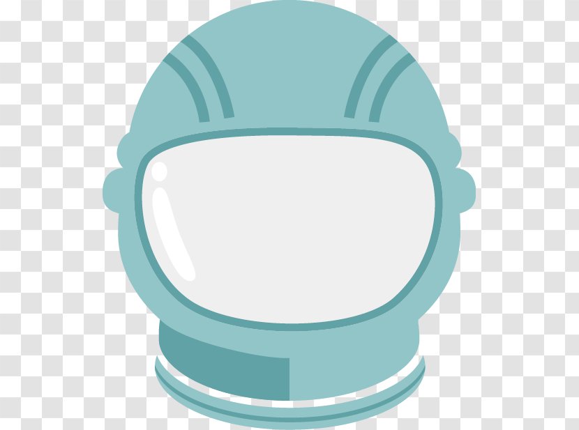 Astronaut Helmet Euclidean Vector Outer Space - Blue Transparent PNG