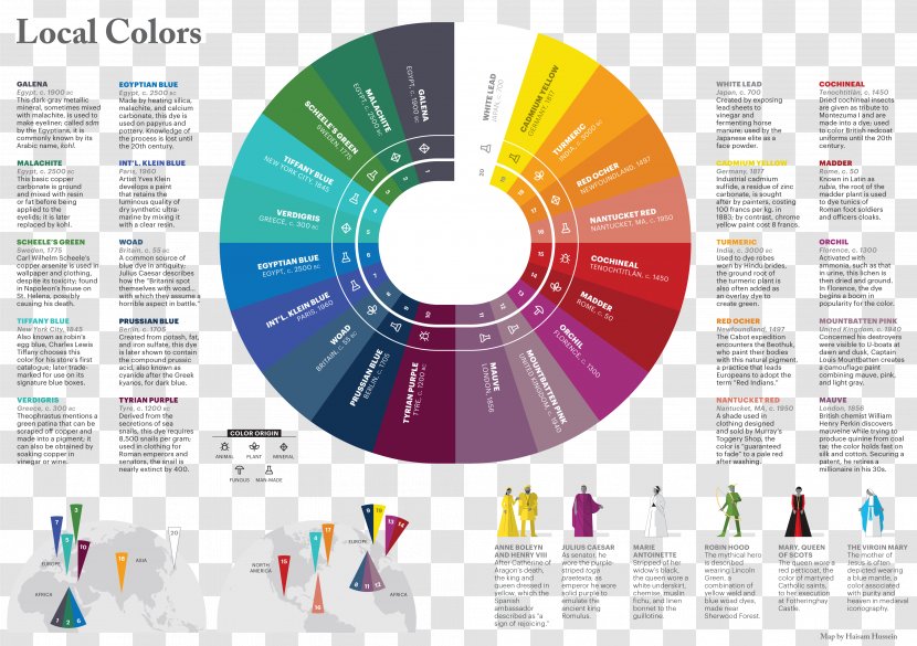 Color Wheel Local Theory Scheme - Infographic - Man Transparent PNG