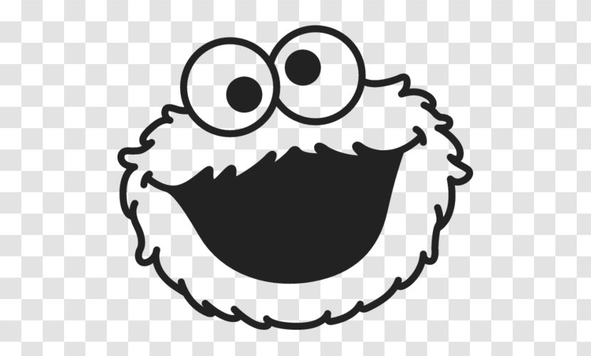 Cookie Monster Elmo Black And White Biscuits Clip Art - Biscuit Transparent PNG