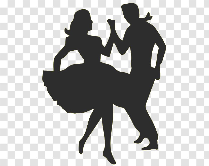 Ballroom Dance Swing Social Country-western - Monochrome - Silhouette Transparent PNG