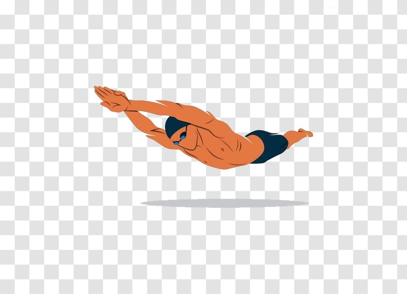 Swimming - Orange - Man Transparent PNG