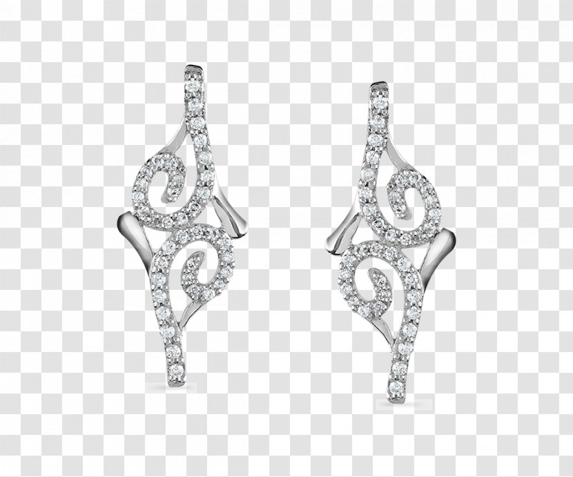 Earring Jewellery Platinum Silver Jewelry Design - Winking Woman Transparent PNG