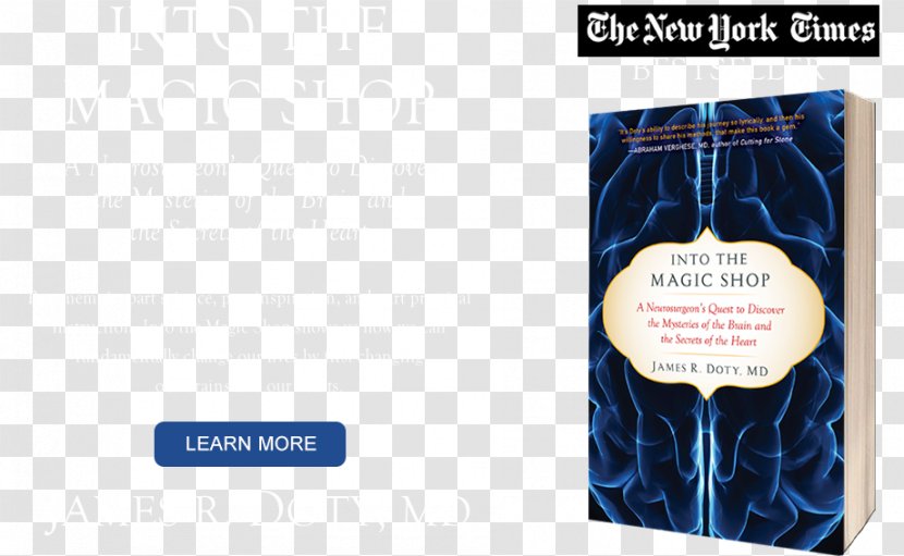 Into The Magic Shop: A Neurosurgeon's Quest To Discover Mysteries Of Brain And Secrets Heart Book Memoir - Watercolor Transparent PNG