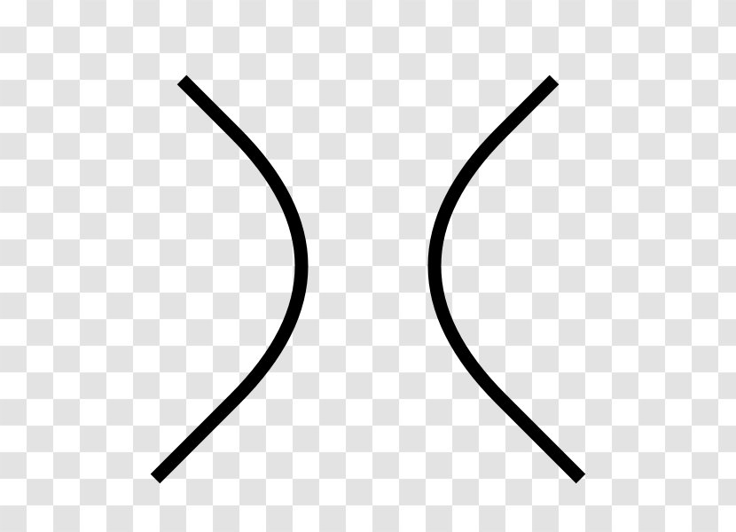 Circle Angle Symbol Font - Black And White - Knot Transparent PNG