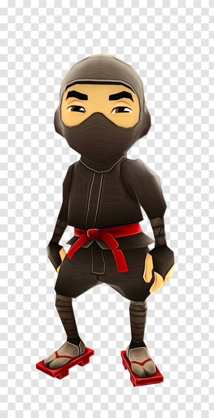 Ninja Cartoon - Endless Running - Superhero Figurine Transparent PNG