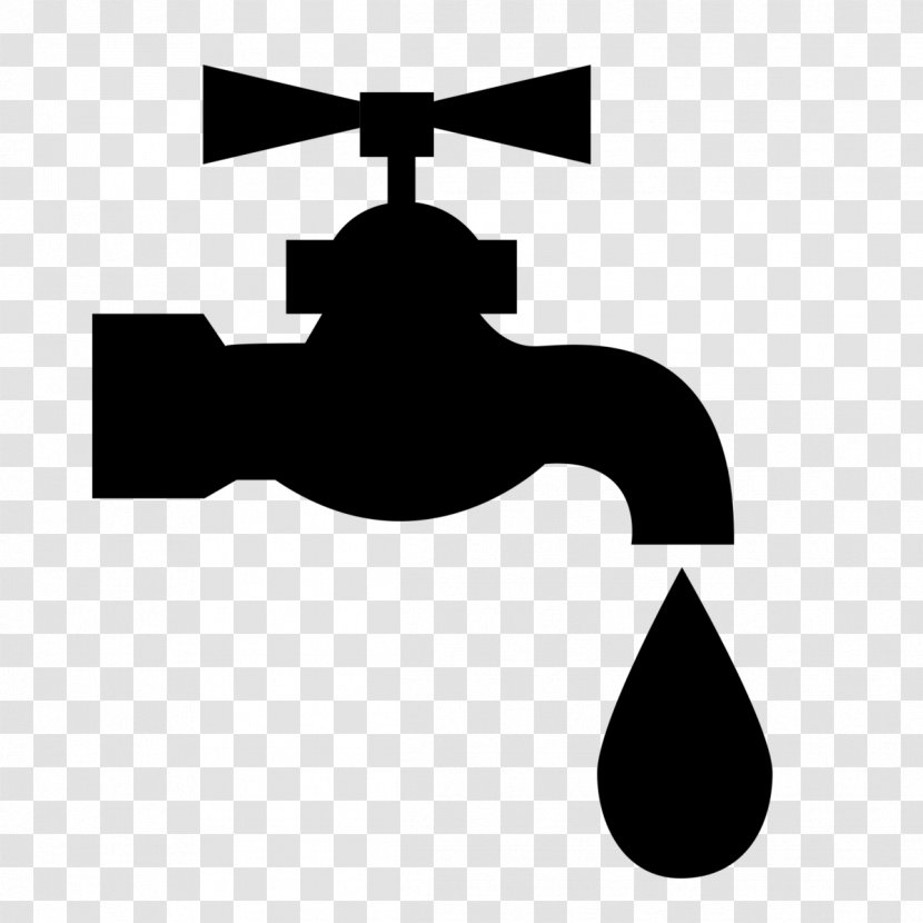 Hard Water Groundwater Supply Tap - Silhouette Transparent PNG
