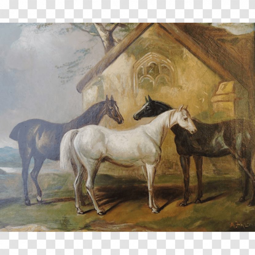 Blue Horses Oil Painting Little Horse Watercolor - Mare Transparent PNG
