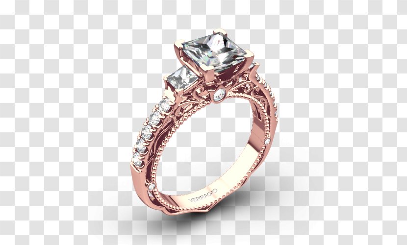 Diamond Engagement Ring Jewellery Wedding - Cartoon Transparent PNG