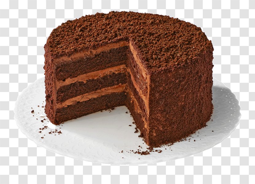 Molten Chocolate Cake Blackout Layer German - Cu[cake Transparent PNG