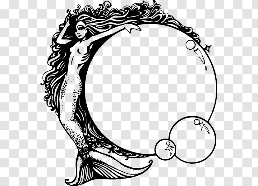 Mermaid Drawing Clip Art - Fictional Character Transparent PNG