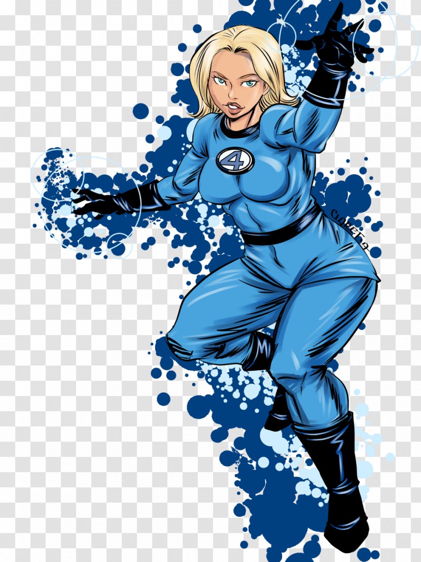 Invisible Woman Fantastic Four Comics DeviantArt - Watercolor Transparent PNG