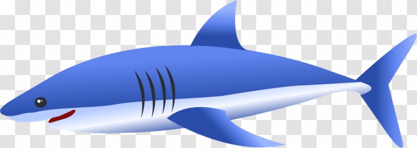 Requiem Shark Blue Euclidean Vector - Cartilaginous Fish - Hand-painted Transparent PNG