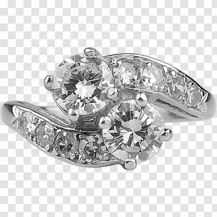 Earring Engagement Ring Wedding Diamond - Brooch Transparent PNG