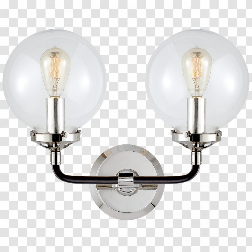 Light Fixture Visual Comfort-Bistro Sconce In Polished Lighting - Wall Transparent PNG