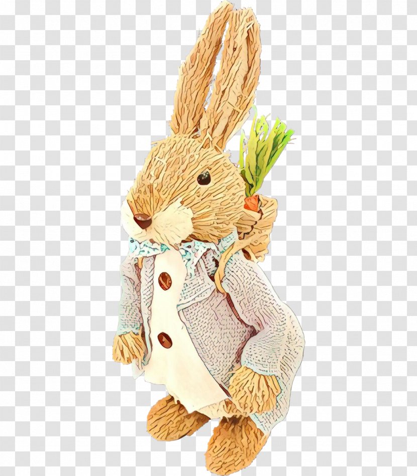 Easter Bunny Background - Rabbit - Wood Animal Figure Transparent PNG