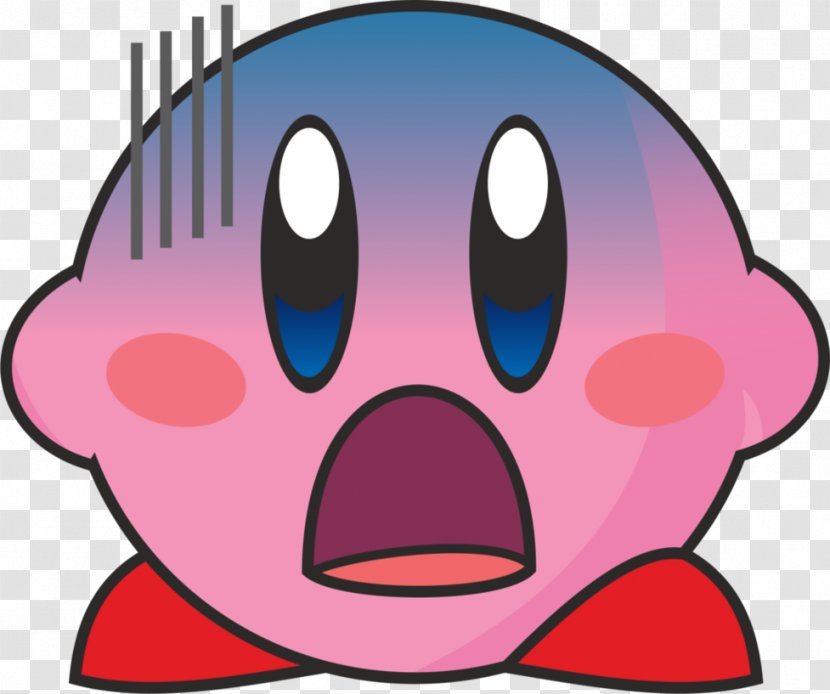 Kirby Super Star Ultra Clip Art Kirby: Triple Deluxe Sadness Smash Bros. - Cartoon - Vector Transparent PNG
