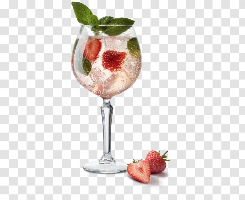 Cocktail Garnish Strawberry Gin And Tonic Water - Juice Transparent PNG