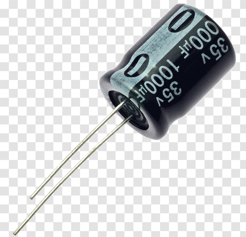 Electrolytic Capacitor Microfarad Electronics Applications Of Capacitors - Electronic Component - Business Transparent PNG