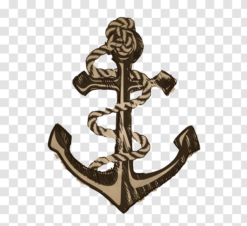Anchor Retro Style - Metal - Hand-drawn And Cable Vector Material Transparent PNG
