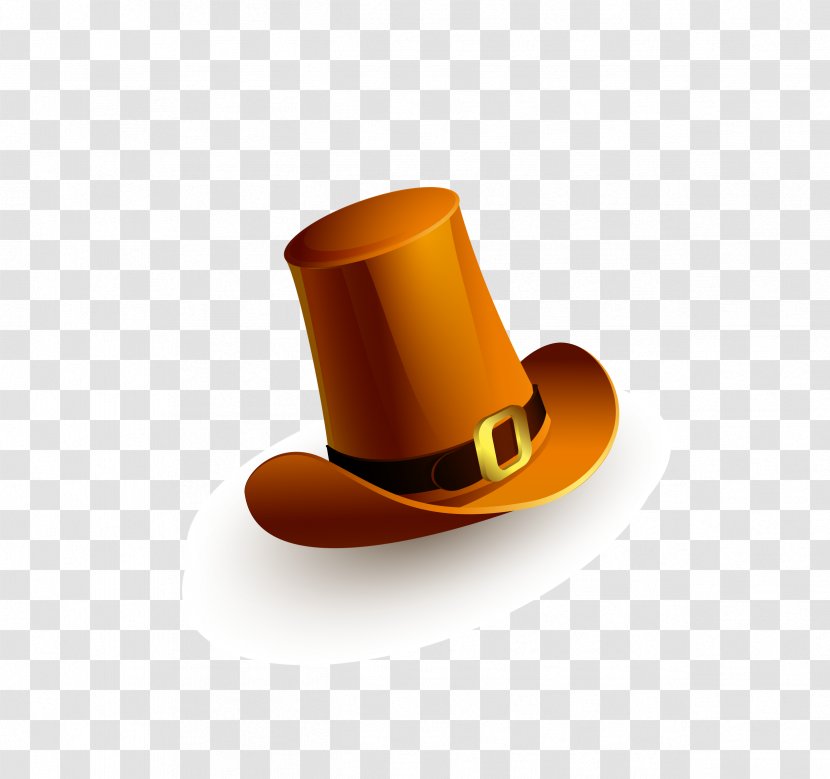 Thanksgiving Pumpkin Orange - European And American Style Jazz Hat Transparent PNG